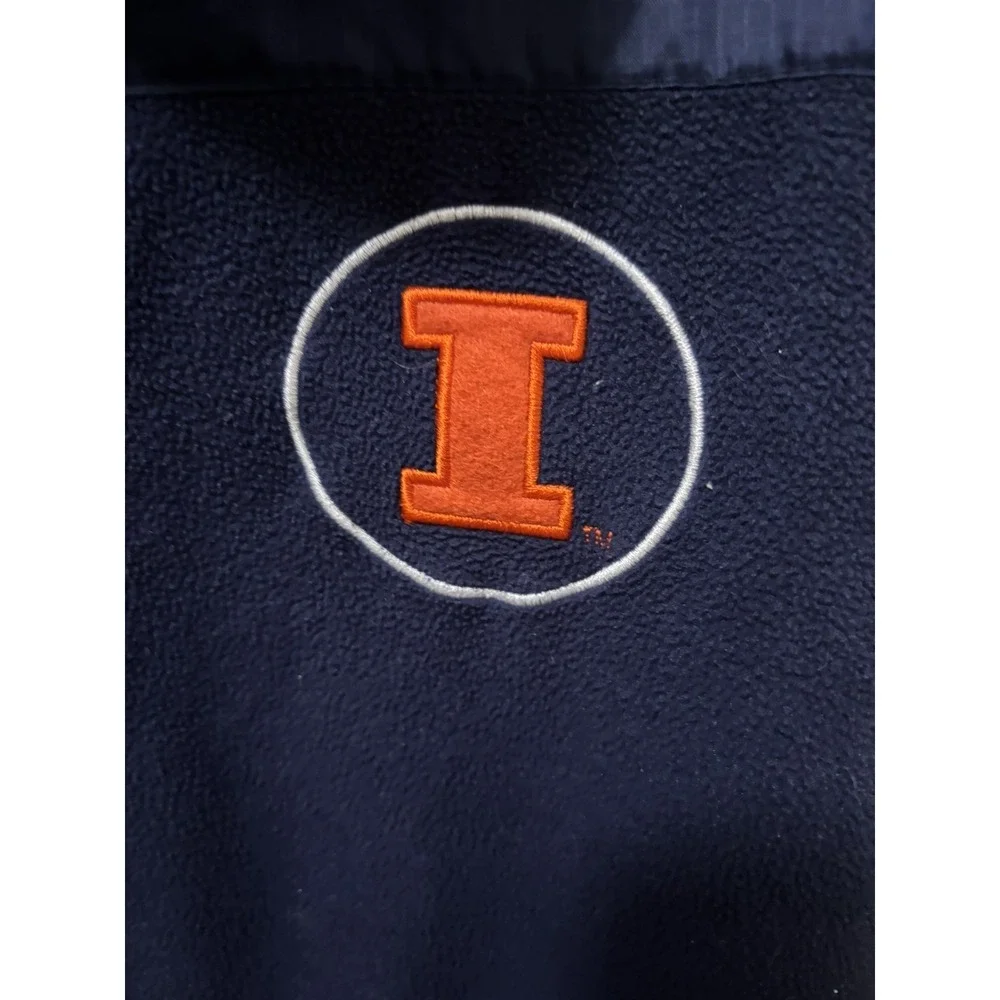 Nike Therma-FIT Illinois Fighting Illini Full Zip Fleece Jacket Navy Mens‎ Large